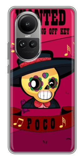 Чехол с принтом "WANTED POCO" для Oppo Reno 10