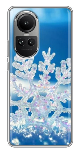 Чехол с картинкой "Яркая снежинка" для Oppo Reno 10