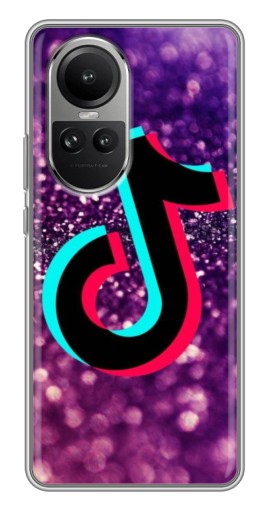 Чехол с картинкой "Яркий ТикТок" для Oppo Reno 10