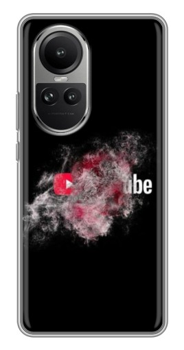 Чехол с принтом "Яркий Ютуб" для Oppo Reno 10