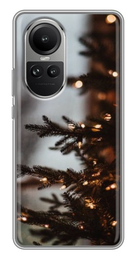 Силиконовый чехол с изображением "Елка с гирляндой" для Oppo Reno 10
