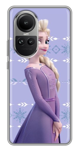 Силиконовый чехол с изображением "Ельза" для Oppo Reno 10
