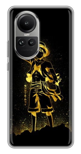 Чехол с картинкой "Золотой Де Луффи" для Oppo Reno 10