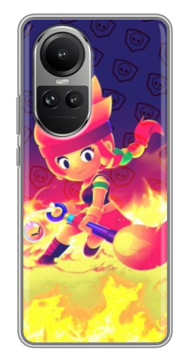 Чехол с принтом "Амбер в огне" для Oppo Reno 10 Pro