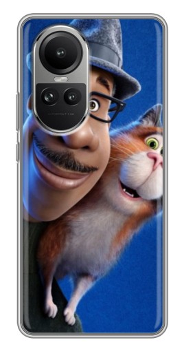 Чехол с картинкой "Джо и кот" для Oppo Reno 10 Pro