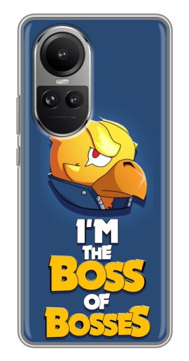 Силиконовый чехол с изображением "Gold Boss" для Oppo Reno 10 Pro