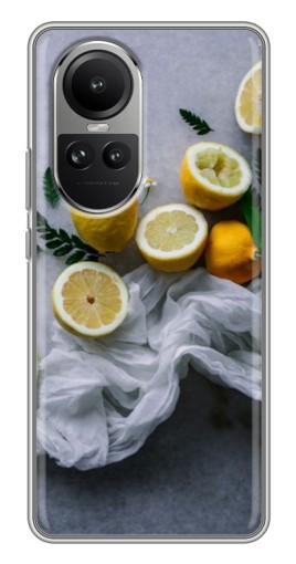 Силиконовый чехол с изображением "Лимонное настроение" для Oppo Reno 10 Pro
