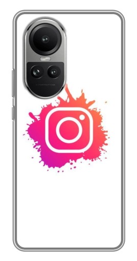 Силиконовый чехол с изображением "Логотип Инсты" для Oppo Reno 10 Pro