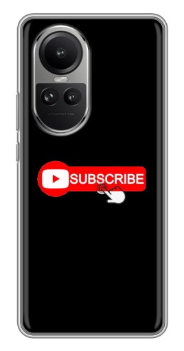 Чехол с принтом "Подпишись" для Oppo Reno 10 Pro