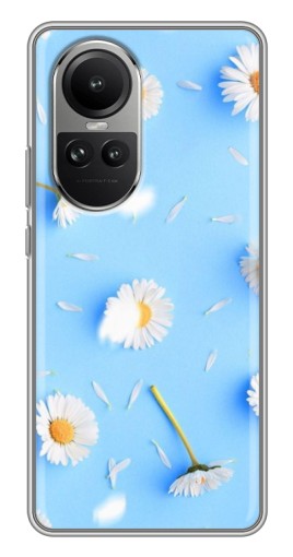 Чехол с картинкой "Ромашковый фон" для Oppo Reno 10 Pro