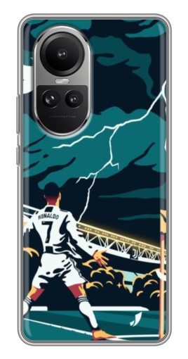 Чехол с печатью "Ronaldo празднование" для Oppo Reno 10 Pro
