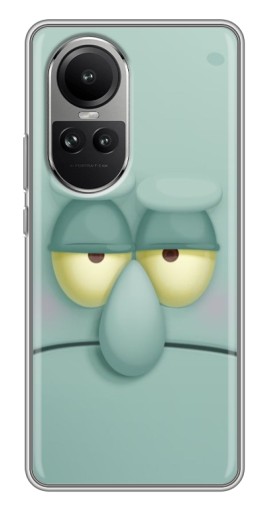 Чехол с печатью "Сквидвард" для Oppo Reno 10 Pro