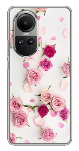 Силиконовый чехол с изображением "Яркие розы" для Oppo Reno 10 Pro