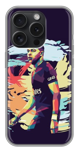 Чехол с картинкой "ART Mbappe" для iPhone 15 Pro