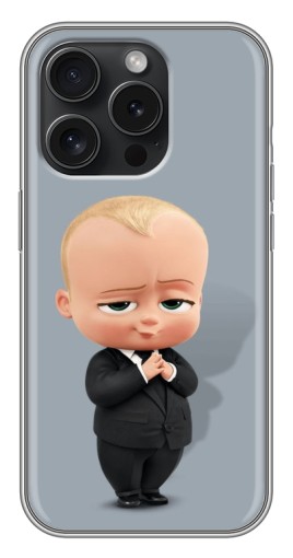 Чехол с печатью "Деловой ребенок" для iPhone 15 Pro