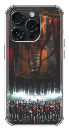 Чехол с принтом "FCB Campeones" для iPhone 15 Pro