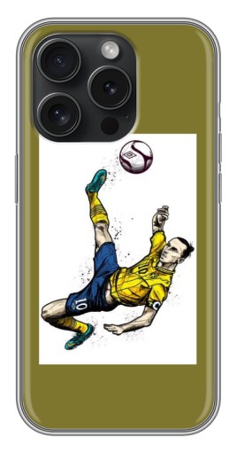 Силиконовый чехол с изображением "Гол Ибрагимовича" для iPhone 15 Pro