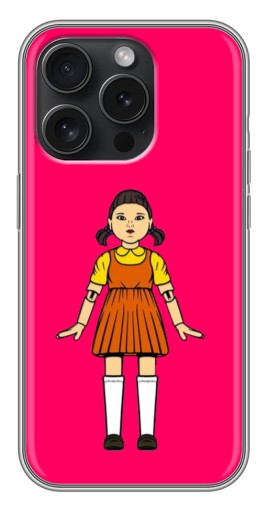 Силиконовый чехол с изображением "Кукла" для iPhone 15 Pro