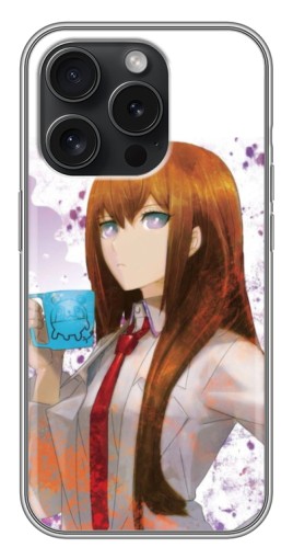 Силиконовый чехол с изображением "Курису с чашкой" для iPhone 15 Pro