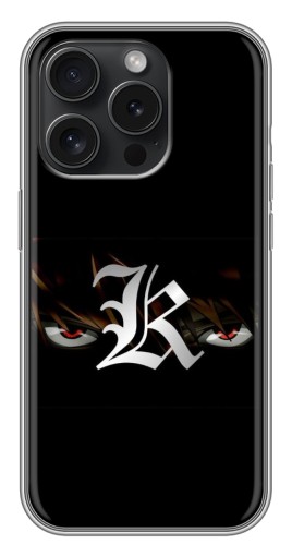 Чехол с печатью "L.K." для iPhone 15 Pro