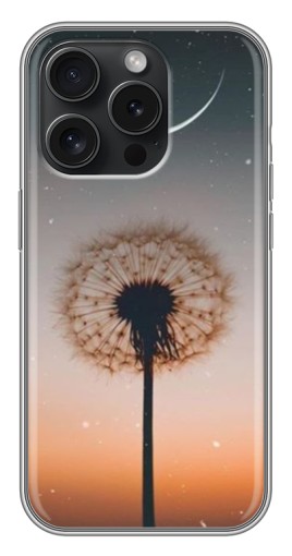 Чехол с картинкой "Ночной одуванчик" для iPhone 15 Pro