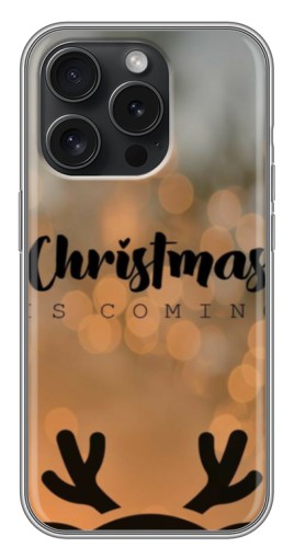 Чехол с картинкой "Новогодняя заставка" для iPhone 15 Pro