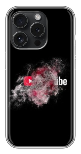 Чехол с картинкой "Яркий Ютуб" для iPhone 15 Pro