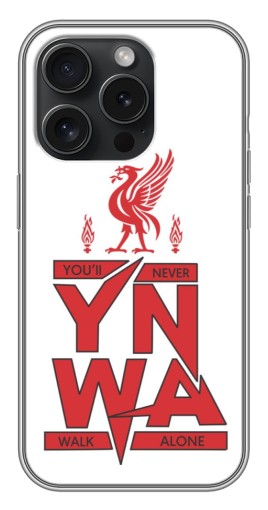 Силиконовый чехол с изображением "YNWA" для iPhone 15 Pro