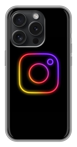 Чехол с принтом "Значок Инсты" для iPhone 15 Pro