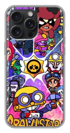 Силиконовый чехол с изображением "Brawl заставка" для iPhone 15 Pro Max