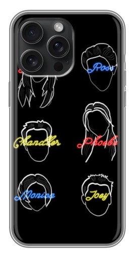 Чехол с картинкой "Имена Друзей" для iPhone 15 Pro Max