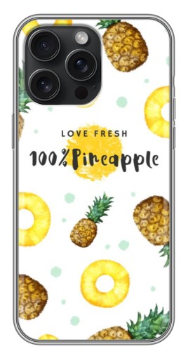 Чехол с картинкой "Любовь к ананасам" для iPhone 15 Pro Max