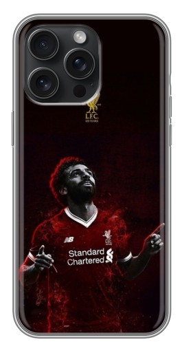 Силиконовый чехол с изображением "Салах с Ливерпуля" для iPhone 15 Pro Max