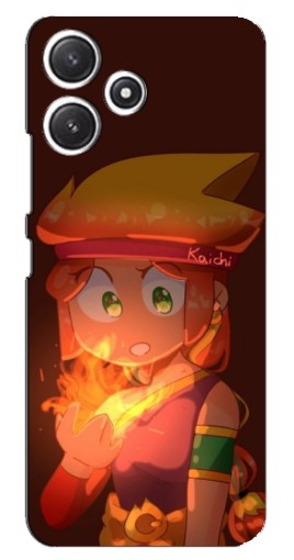 Чехол с принтом "Amber с огнем" для Xiaomi POCO M6