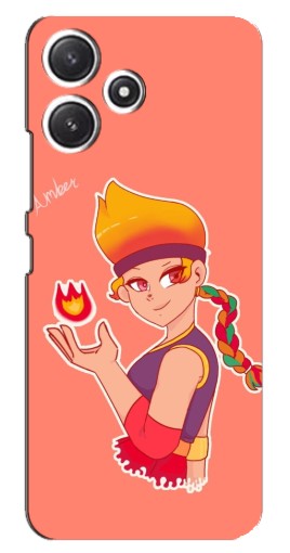 Чехол с картинкой "Amber с огоньком" для Xiaomi POCO M6