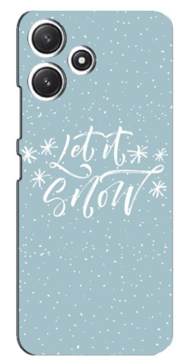 Чехол с печатью "Let it Snow" для Xiaomi POCO M6