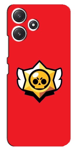 Силиконовый чехол с изображением "Лого на красном" для Xiaomi POCO M6