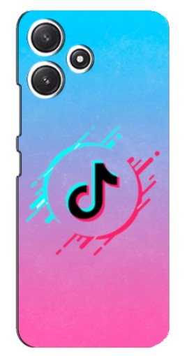 Силиконовый чехол с изображением "Нота ТикТок" для Xiaomi POCO M6
