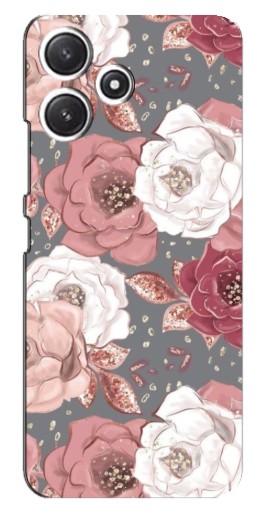 Силиконовый чехол с изображением "Рисунок розы" для Xiaomi POCO M6
