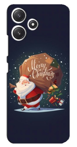 Чехол с принтом "Санта с подарками" для Xiaomi POCO M6