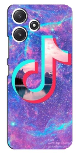 Чехол с картинкой "ТикТок мраморный" для Xiaomi POCO M6