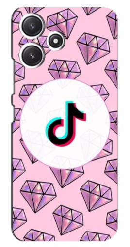 Чехол с печатью "тикток в диамантах" для Xiaomi POCO M6