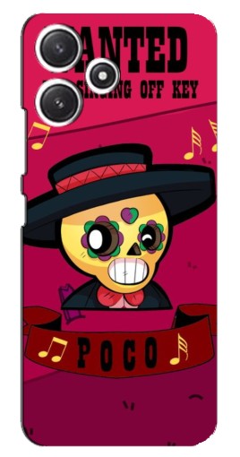 Силиконовый чехол с изображением "WANTED POCO" для Xiaomi POCO M6