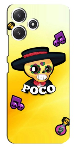 Силиконовый чехол с изображением "Боец Поко" для Xiaomi POCO M6 Pro (5G)