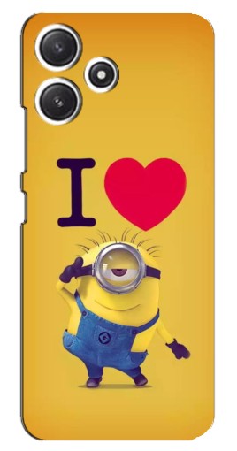 Чехол с печатью "I Love Minion" для Xiaomi POCO M6 Pro (5G)