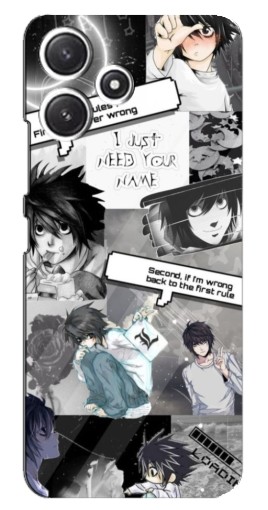 Чехол с картинкой "L - Death note" для Xiaomi POCO M6 Pro (5G)
