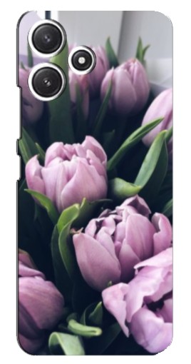 Чехол с принтом "Сиреневые тюльпаны" для Xiaomi POCO M6 Pro (5G)