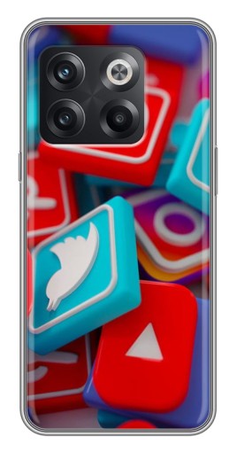 Силиконовый чехол с изображением "3Д эффект" для OnePlus 10T
