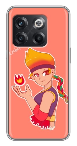 Силиконовый чехол с изображением "Amber с огоньком" для OnePlus 10T