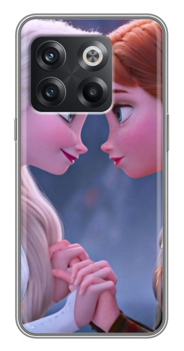 Силиконовый чехол с изображением "Анна и Ельза" для OnePlus 10T
